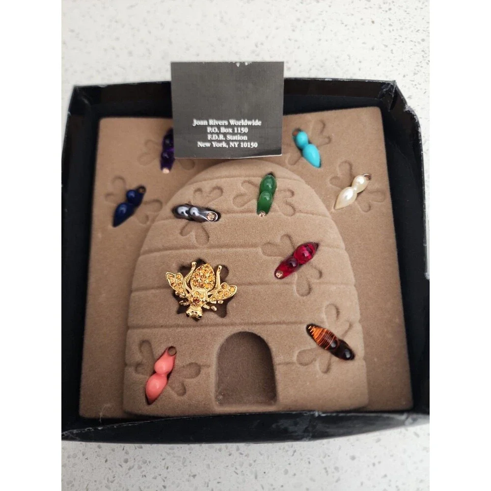 Joan Rivers 10 Ten Interchangeable Bee Pin Brooch Classic Collection